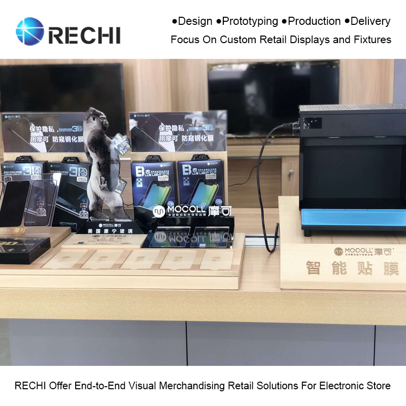 rechi retail pos display stand for cell phone accessory