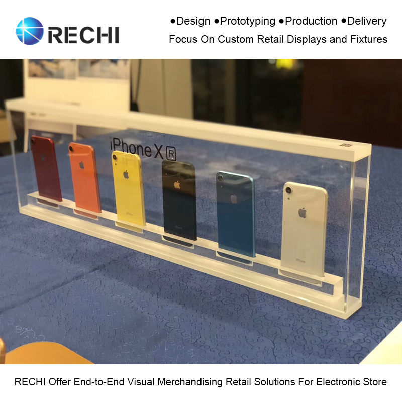 rechi retail pop display stand for iphone model