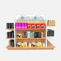 rechi retail display counter table with shelf