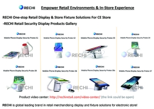 rechi retail merchandising display security stand for smartphone