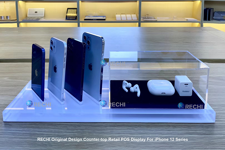 RECHI Counter-top Retail POS Display Unit For iPhone & Airpods
