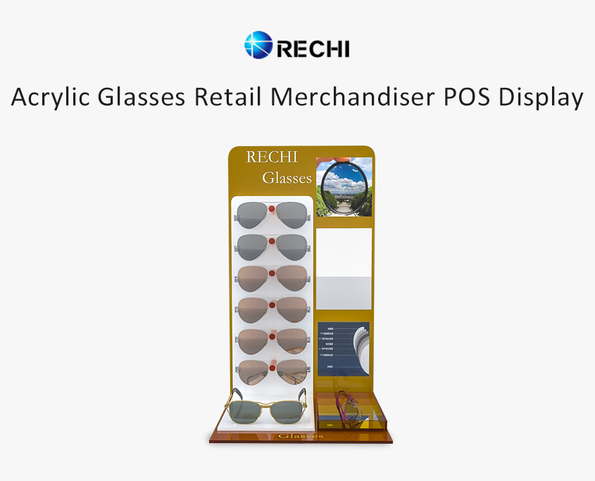 acrylic glasses retail pos display stand