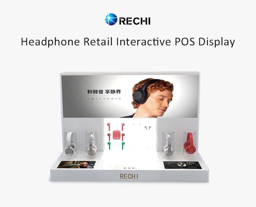 acrylic headphone retail pos display stand