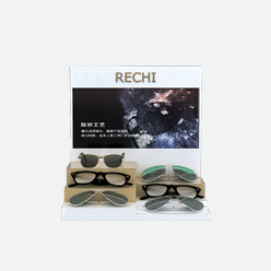 RECHI Original Design & Manufacture Counter Acrylic Retail POS/POP Display Stand Rack For Luxury Sunglasses